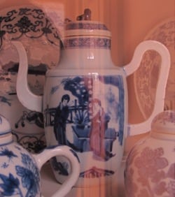 Delft bue teapot
